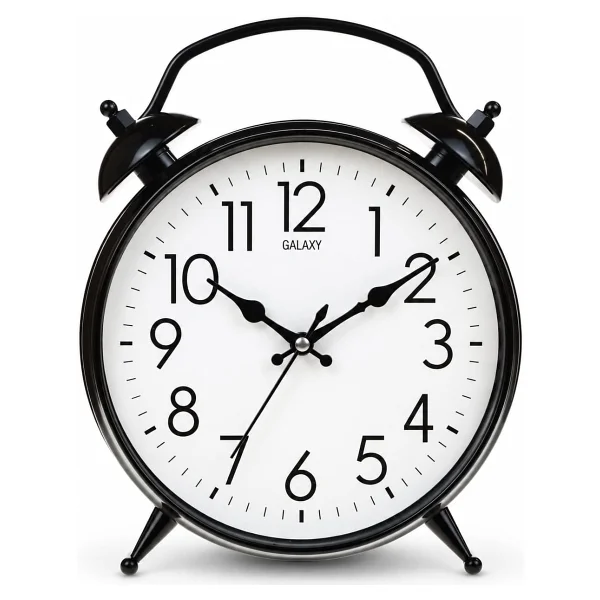Galaxy Premium Serisi 25 Cm Klasik Duvar Saati Fosforlu Özellikli Gri-Siyah Renk Gri - Siyah - Görsel 3