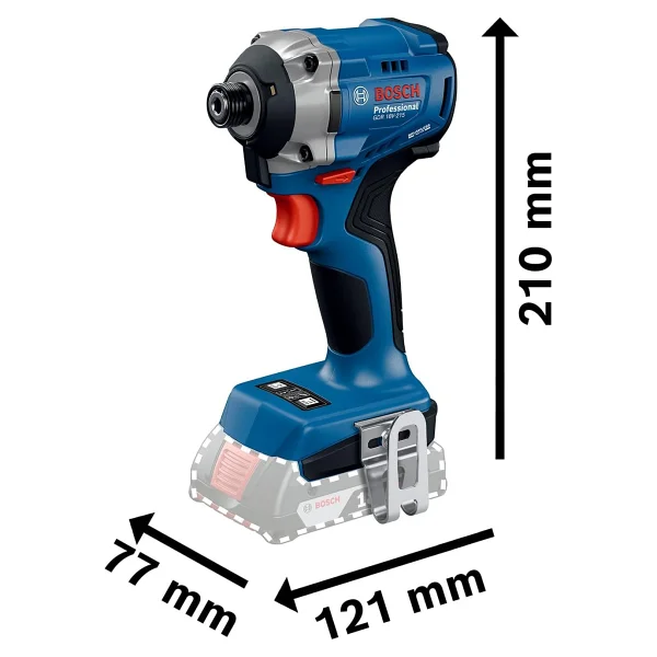 Bosch Gdr 18v-215 + Gsb 185-Li Çift Akülü 2 Ah Elektrikli El Aletleri Seti - Görsel 5