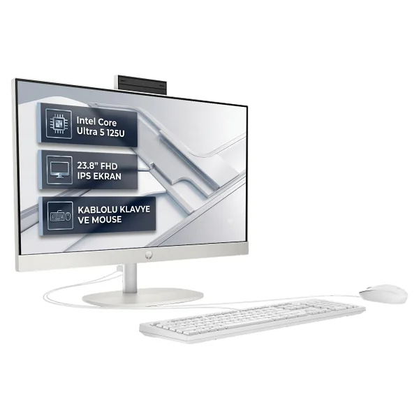 Hp Proone 240 G10 D1zf0et Ultra 5 125u 8 GB 512 GB SSD Intel Graphics 23.8" Full HD All İn One PC - Görsel 3