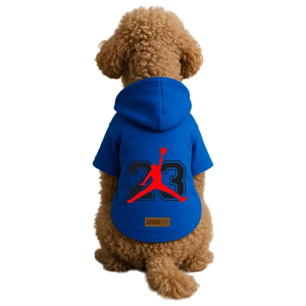 Monopetz Baskılı İçi Polarlı Köpek Ve Kedi Kıyafeti Elbisesi - Beyaz Renk Kapüşonlu Hoodie B46a1, L - Görsel 10