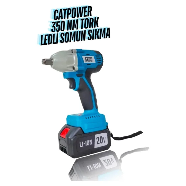 CatPower 1380 Akülü Vidalama Kırıcı Taşlama Somun Sıkma Makinesi Seti - Görsel 3