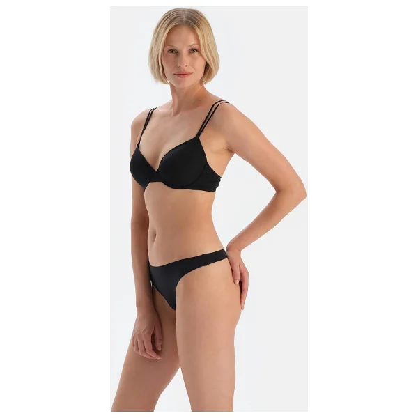 Dagi Kadın 5143kc Lazer Kesim Tanga Külot, Örme, Siyah, M - Görsel 2