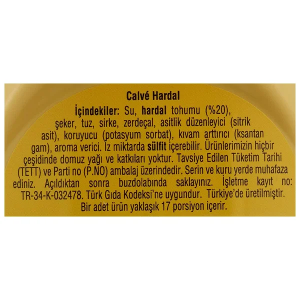 Calve Hardal 250 Gr - Görsel 2