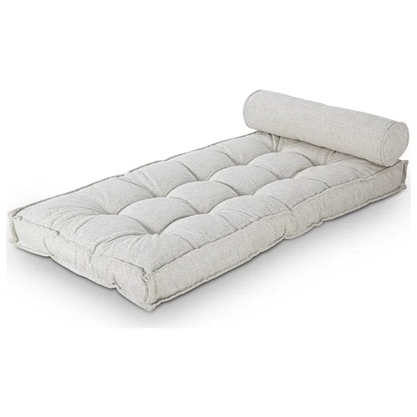 Homedius Sofa Buklet Kapitoneli Yer-sedir Minderi Beyaz-çift Beyaz - Görsel 2
