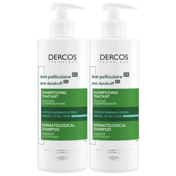 Vichy Dercos Anti-Dandruff Normal Ve Yağlı Saçlar İçin 390 Ml 2 Adet Kepek Şampuanı - Görsel 2