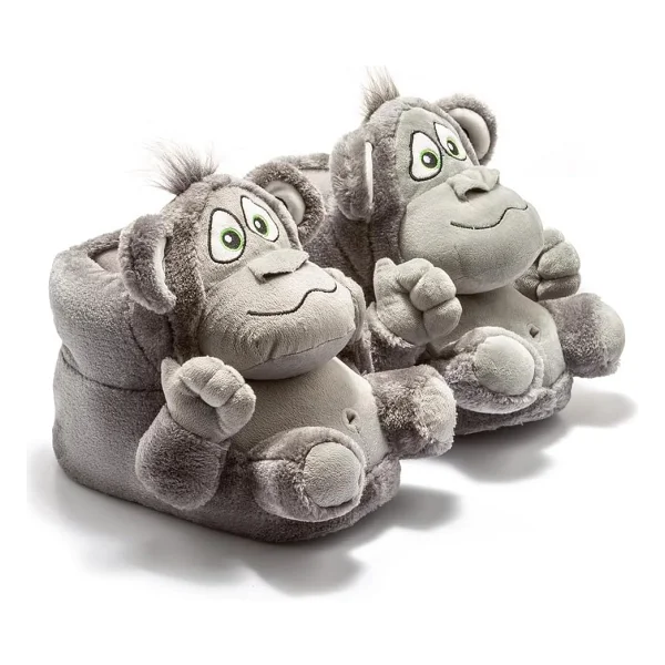 Twigy Monkey Unisex Hayvanlı Panduf Kahverengi 36/43 - Görsel 5