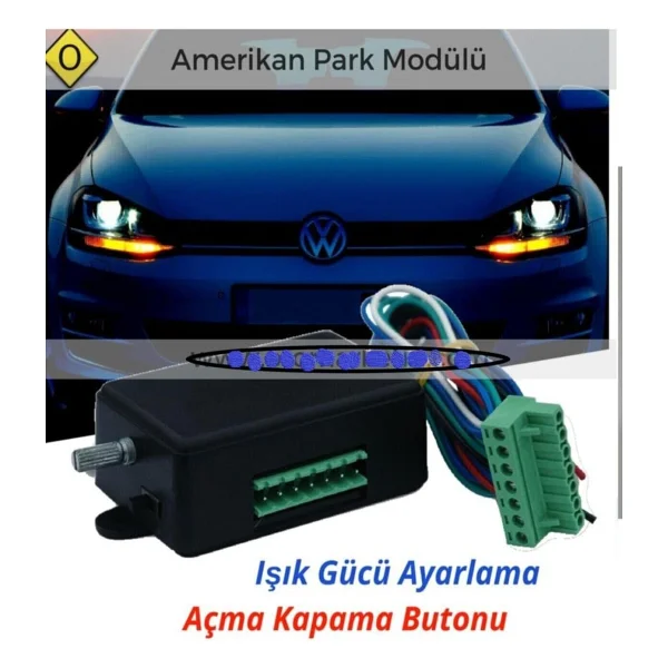 Ayarlı Amerikan Park Modülü 2 Çıkışlı Kcx - Görsel 2