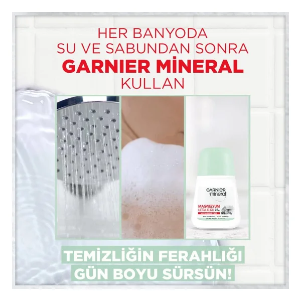 Garnier Mineral Magnezyum Ultra Kuru 50 ml 3 Adet Kadın Roll-On - Görsel 4
