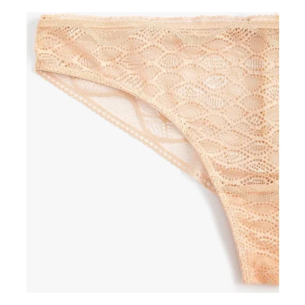 Koton Kadın Normal Bel Desenli Brazilian Külot, Pembe (258), XS - Görsel 7