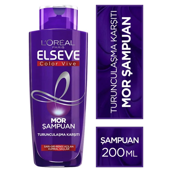 L'oreal Paris Elseve Color Vive Turunculaşma Karşıtı 200 Ml Mor Şampuan - Görsel 7