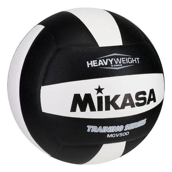 Mikasa MGV500 Heavy Weight Training Indoor Volleyball, Black/White - Görsel 7