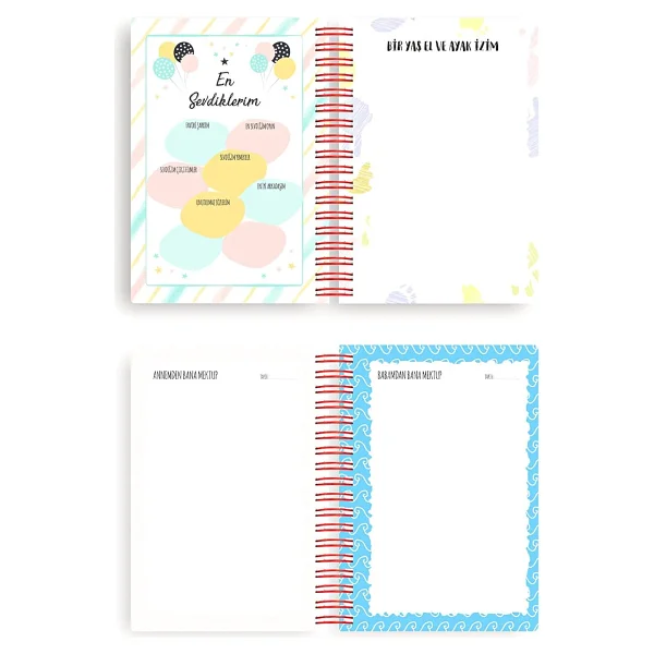 LE COLOR Bebek Anı ve Anne Hamile Albümü Kız+ 241 Sticker - Görsel 9