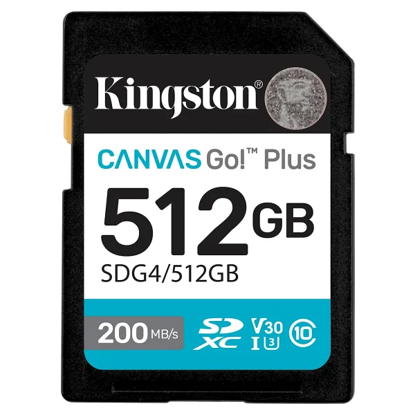 Kingston Canvas Go! Plus SDG4/512GB Class 10 UHS-I U3 V30 512 GB Hafıza Kartı - Görsel 2