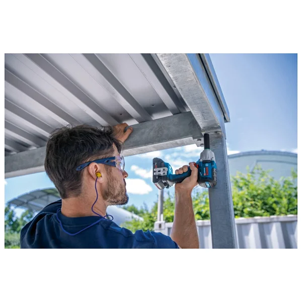 Bosch Gds 18v-450 PC Çift Akülü 4 Ah Darbeli Somun Sıkma Makinesi - Görsel 4