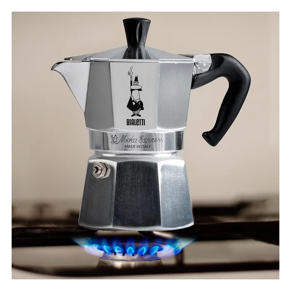 Bialetti Express 1 Cup Moka Pot Gri - Görsel 3