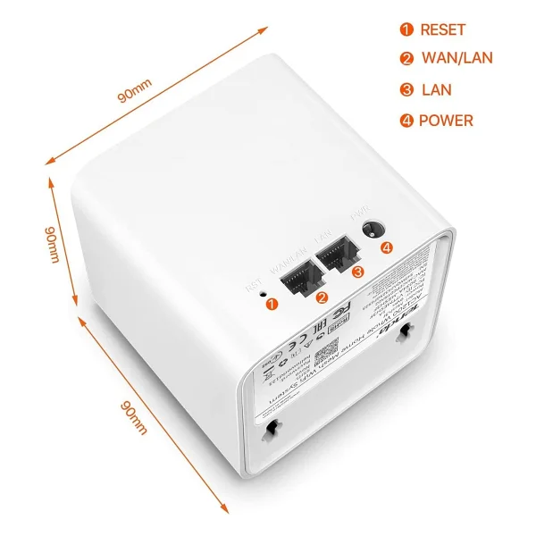 Tenda Mesh Mw3 2 Port 1200 Mbps 3'lü Router - Görsel 2