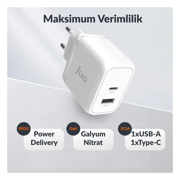 Juo G451c1a 45 W Hızlı Şarj Adaptörü - Görsel 2