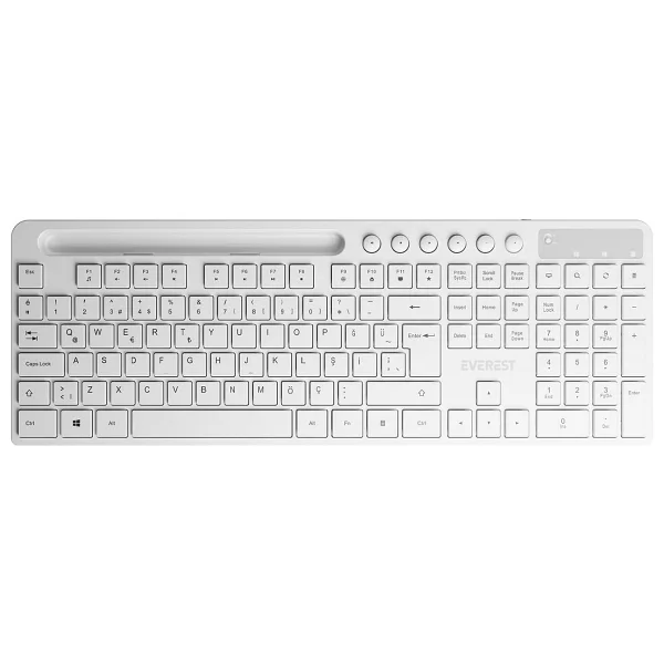 Everest KM-730 Beyaz Kablosuz Klavye Mouse Seti - Görsel 6