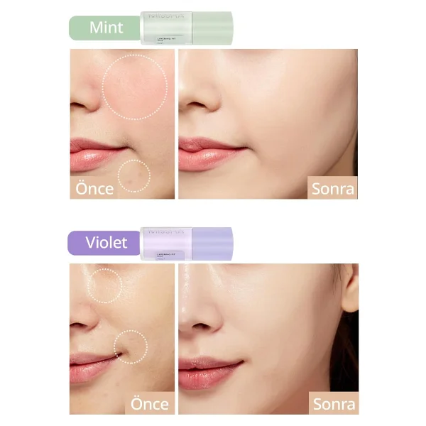 Missha Layering Fit Base Kızarıklıkları Nötrleyen Mint Spf 15 Pa+ 35 Ml Makyaj Bazı - Görsel 6