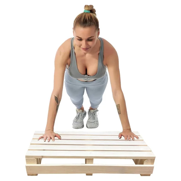 Reyo Dizayn Doğal Ahşap Ev Içi Kullanıma Uygun Kaymaz Tabanlı Step Tahtası 10x25x50 Cm - Görsel 3