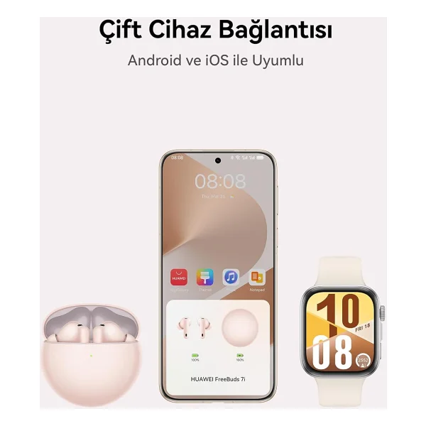 Huawei Freebuds 7i ANC TWS Siyah Kulak İçi Bluetooth Kulaklık - Görsel 7