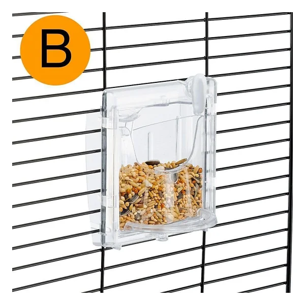Ferplast 52003817 Vogelheim REKORD 4, muhabbet kuşları için, komple donanım, Ölçüler: 60 x 32,5 x 57,5 cm, siyah - Görsel 9