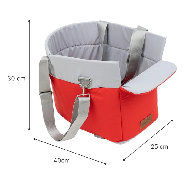 Reyo Max Design Kedi Köpek Taşıma Çantası Kırmızı - Seyahat için Hafif ve Hava Alabilen Evcil Hayvan Çantası - Görsel 8