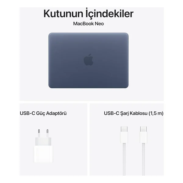 MacBook Neo 8 GB 256 GB SSD 13" Mhfa4tu/A Gümüş - Görsel 6