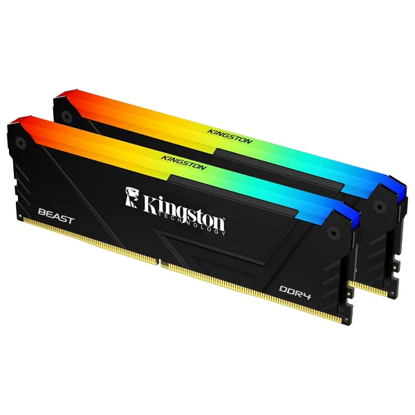 Kingston Fury Beast RGB 32 GB (2x16) 3200 MHz Cl16 Kf432c16bb2ak2/32 DDR4 RAM - Görsel 2