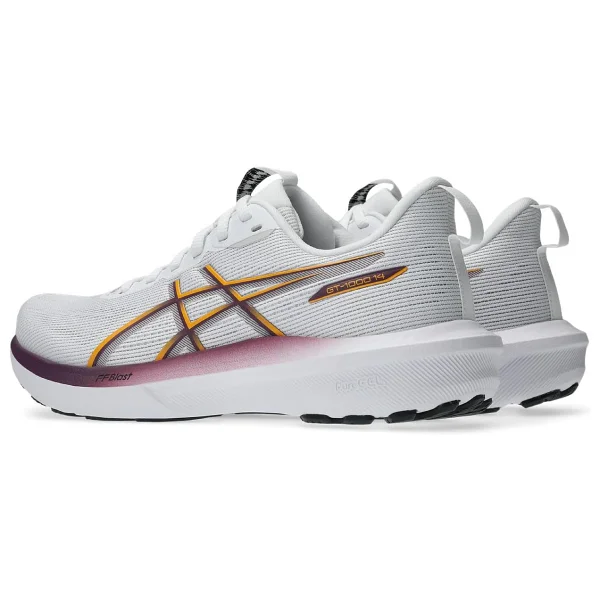 Asics Gt-1000 14 1012b859-101 Beyaz-Bordo Kadın Koşu Ayakkabısı - Görsel 9