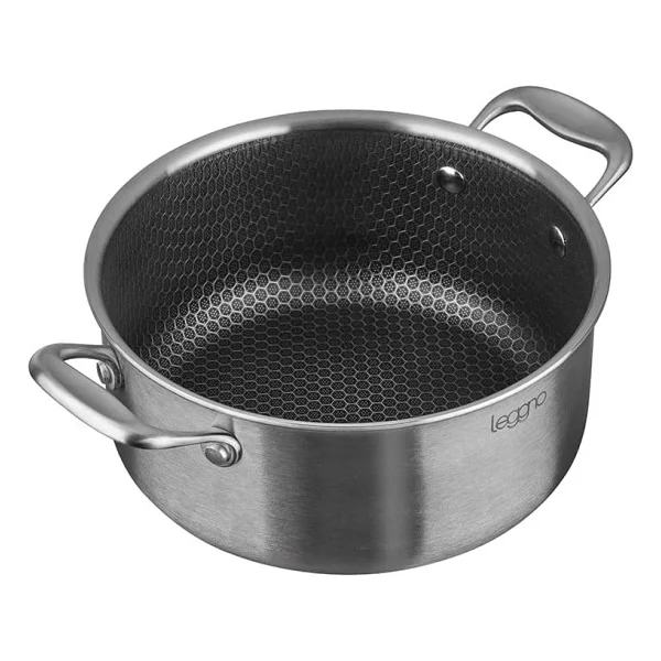 Leggno Elite Pro 3Ply Petek Dokulu 28 cm Derin Tencere - Görsel 4