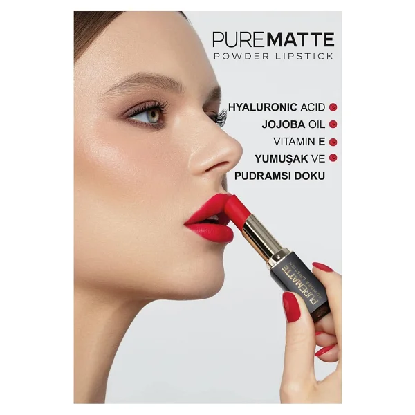 Golden Rose Pure Matte Powder 105 Ruj - Görsel 5