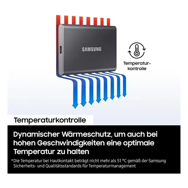 Samsung T7 USB 3.2 1 TB Taşınabilir SSD - Görsel 7