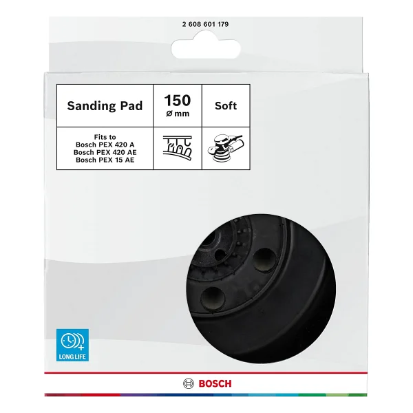Bosch Pro taşlama diski için PEX 15 AE ve PEX 420 AE (Ø 150 mm, Yumuşak) - Görsel 2