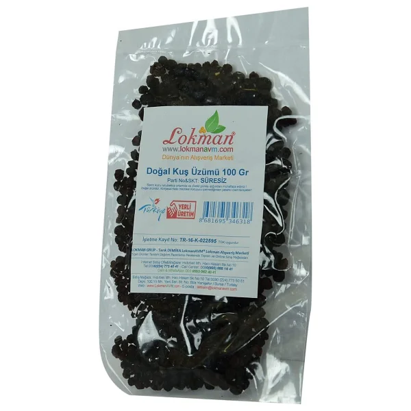 LokmanAVM Kuş Üzümü Doğal 100 gr - Görsel 4