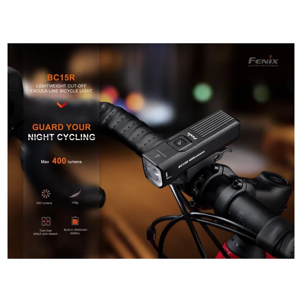 Fenix Bc15r 400 Lümen Bisiklet Feneri - Görsel 2