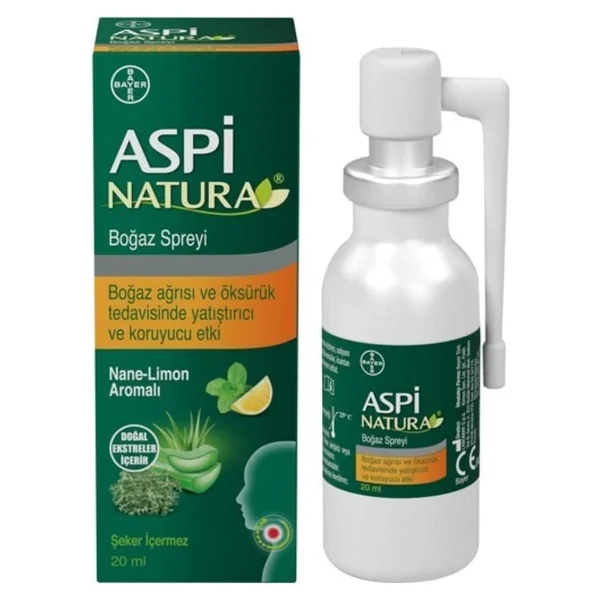 Aspinatura Nane-Limon Aromalı Boğaz Spreyi 20 Ml - Görsel 2
