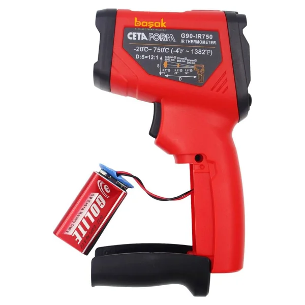 Ceta Form Infrared Lazerli Termometre -20 °c / 750 °c G90-İr750 - Görsel 4