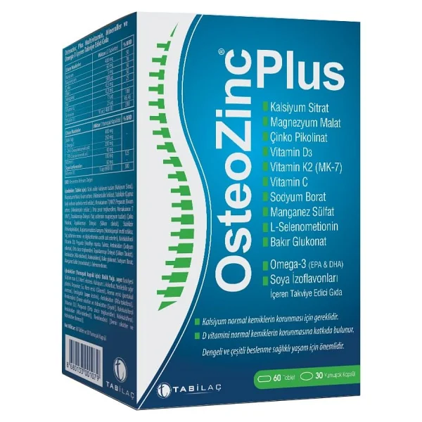 Osteozinc Plus 60 Tablet + 30 Yumuşak Kapsül - Görsel 2
