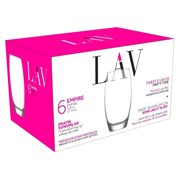 Lav Empire 405 Cc 6'lı Viski Bardağı - Görsel 6