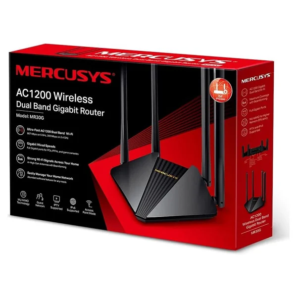 Mercusys Mr30g 1200 Mbps Router - Görsel 4