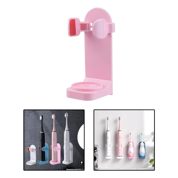 Microcase Yapışkanlı Duvara Monte Şarjlı Diş Fırçası Tutucu Stand - MAVİ AL4802 - Görsel 4