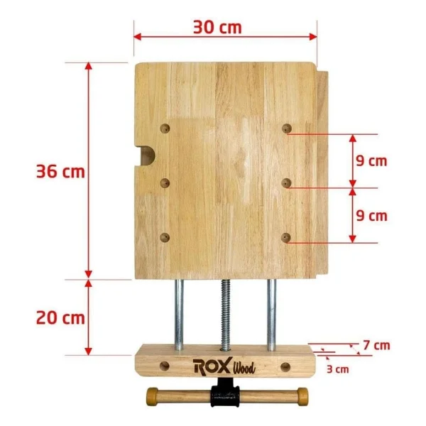 Rox Wood 0274 Tezgah Üzeri Mengeneli Ahşap Çalışma Tezgahı - Görsel 4