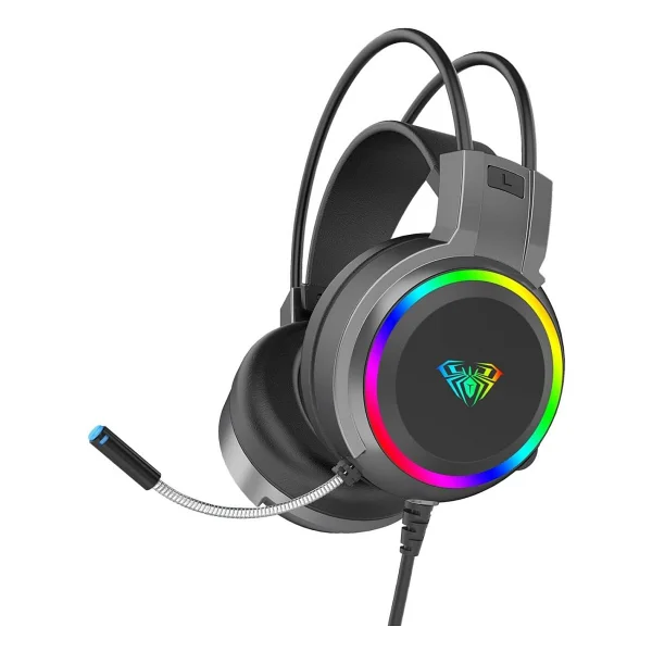 Aula S608 RGB USB Kablolu Kulak Üstü Oyuncu Kulaklığı - Görsel 2