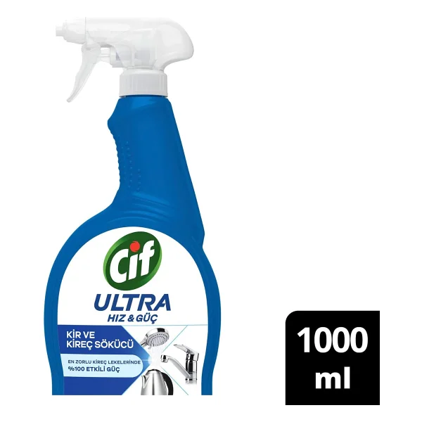 Cif Ultra Hız & Güç Kireç Sökücü Sprey 1000 Ml - Görsel 2