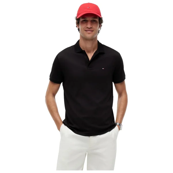 Tommy Hilfiger Liquid Cotton Essential Mw0mw35585 Kısa Kollu Polo Yaka Erkek Tişört - Görsel 9