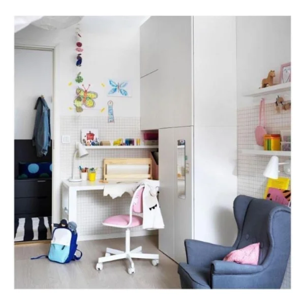 Ikea Örfjall Pembe Çocuk Çalışma Sandalyesi - Görsel 6
