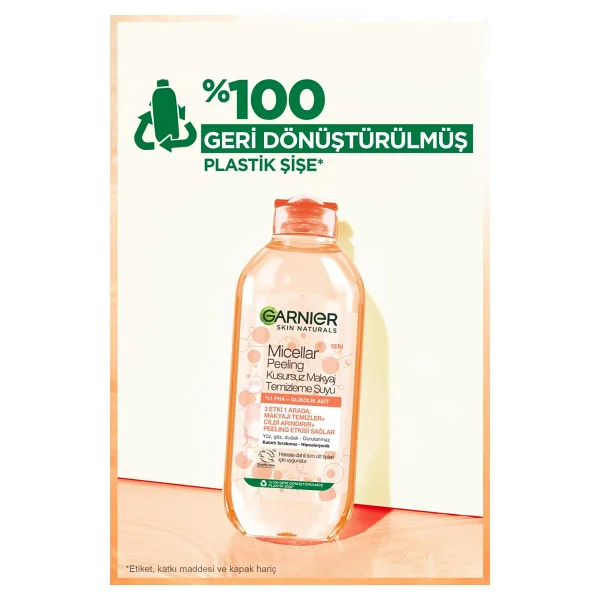 Garnier Micellar Peeling Kusursuz 400 Ml Makyaj Temizleme Suyu - Görsel 6