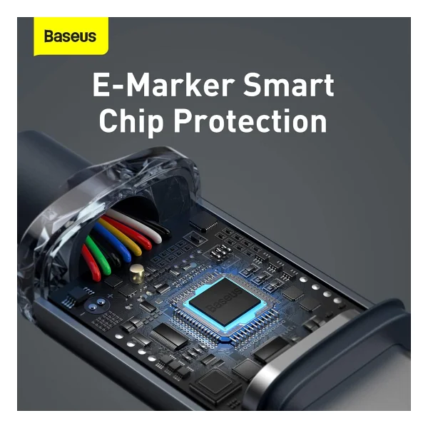 Baseus Crystal Shine 2 M 100 W Type-C To Type-C Hızlı Şarj Kablosu - Görsel 3