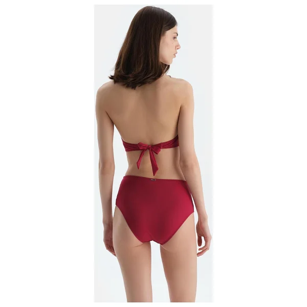 Dagi Kadın Üçgen Geniş Bikini Üst, Örme, Bordo, 38 - Görsel 2